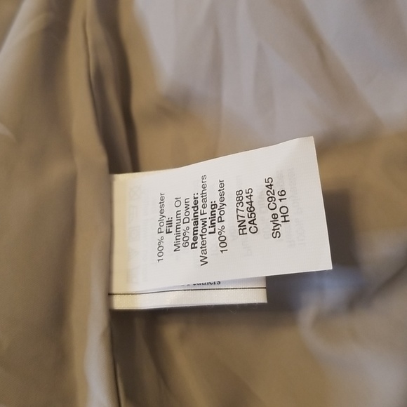 J. Crew Womens Light Grey Down Puffer Vest Jacket Quilt Print Sleevless - Picture 13 of 13